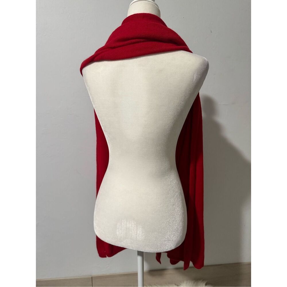 J.McLaughlin red Cashmere wrap - Picture 5 of 8